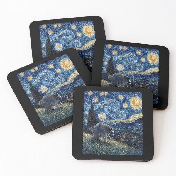 Item preview, Jimothy Viral Raccoon Starry Night Van Gogh Art Seattle Meme designed and sold by KristenSabol.