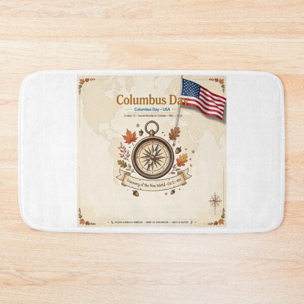 Item preview, Antique compass for Columbus Day and autumn leaves designed and sold by Nela-&-Lena.