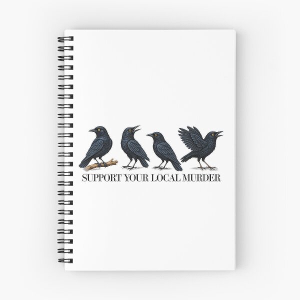 Item preview, Support Your Local Murder, Vintage Raven designed and sold by Nature Explore Game.
