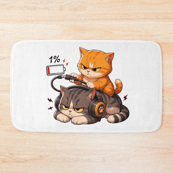 Item preview, Grumpy Cat Low Battery Charging Humor designed and sold by SoyLamderma.