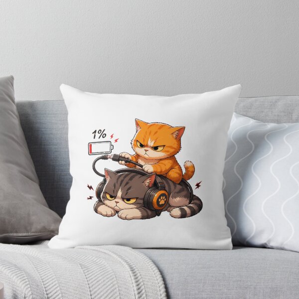 Item preview, Grumpy Cat Low Battery Charging Humor designed and sold by SoyLamderma.