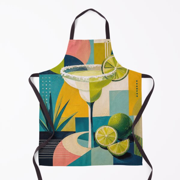 Item preview, Margarita Cubist Painting – Colourful Tropical Cocktail Artwork designed and sold by GalleryKauffeld.