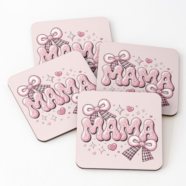 Item preview, MAMA Mother's Day Bow Pink Love Design designed and sold by Working Pajama.