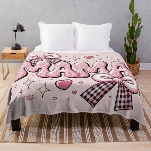 Item preview, MAMA Mother's Day Bow Pink Love Design designed and sold by Working Pajama.