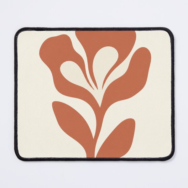 Item preview, Terracotta Cutout Flower | Minimalist Matisse-Inspired Botanical Print designed and sold by Zaramodo.