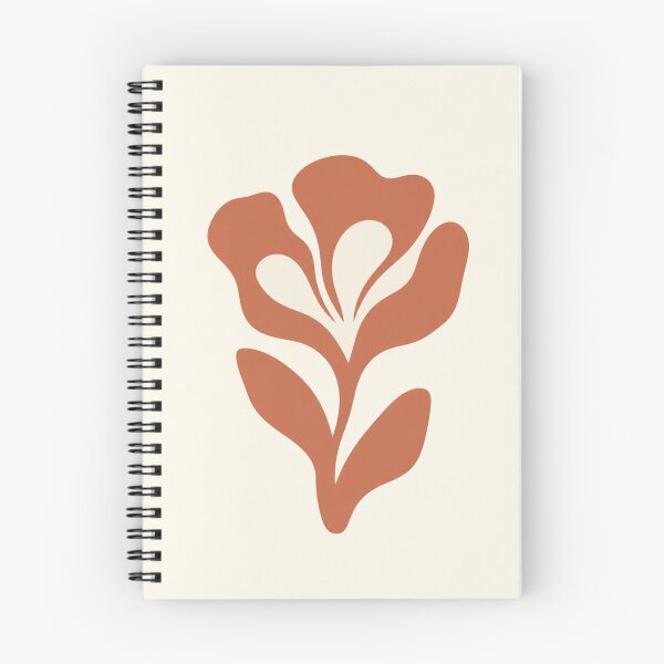Item preview, Terracotta Cutout Flower | Minimalist Matisse-Inspired Botanical Print designed and sold by Zaramodo.