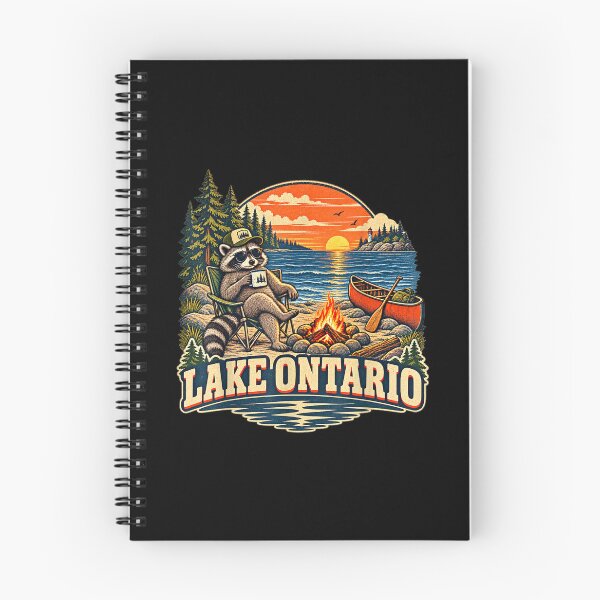 Item preview, Lake Ontario Raccoon Campfire Canoe Vintage designed and sold by AnsadoWinu.