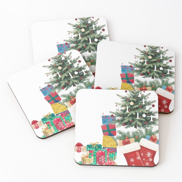Item preview, Merry Christmas Tree Gifts & Stockings Holiday Graphic T-Shirt designed and sold by allprocraft.