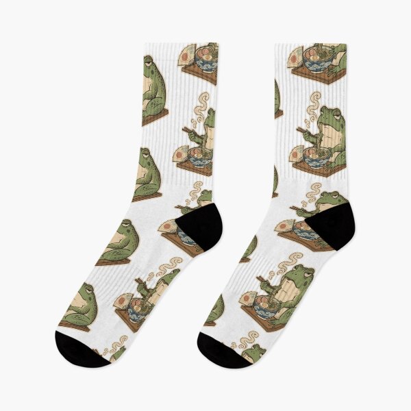Item preview, Grumpy Frog Eating Ramen designed and sold by Litely.