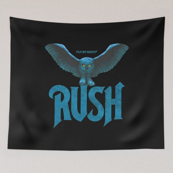 Item preview, Rush Fly By Night Owl Blue Distressed  Rock designed and sold by Jeffreniel.