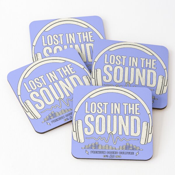 Item preview, Lost in the Sound – Minimalist Headphones Music Lover Design designed and sold by RajDeals.