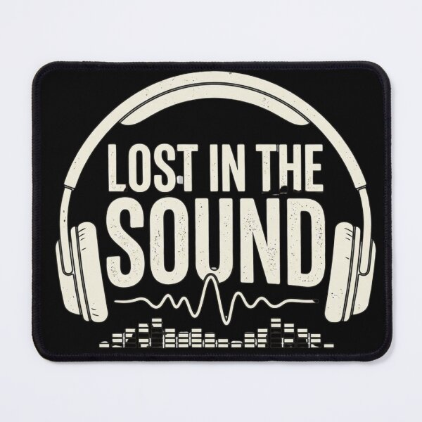 Item preview, Lost in the Sound – Minimalist Headphones Music Lover Design designed and sold by RajDeals.