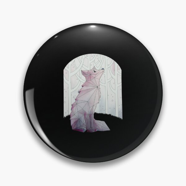 Item preview, Geometric Wolf Howling in Pale Winter Forest designed and sold by ALASHAMORGADO.