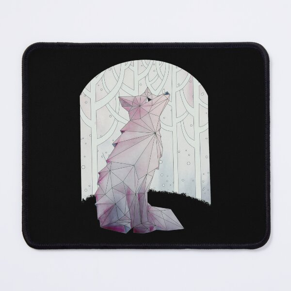Item preview, Geometric Wolf Howling in Pale Winter Forest designed and sold by ALASHAMORGADO.