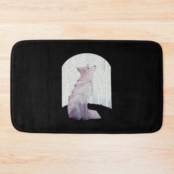 Item preview, Geometric Wolf Howling in Pale Winter Forest designed and sold by ALASHAMORGADO.