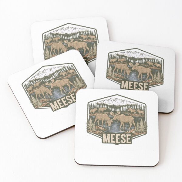 Item preview, Meese Moose Humor Humorous Camping Wildlife Outdoor Nature designed and sold by KristenSabol.