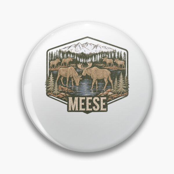 Item preview, Meese Moose Humor Humorous Camping Wildlife Outdoor Nature designed and sold by KristenSabol.