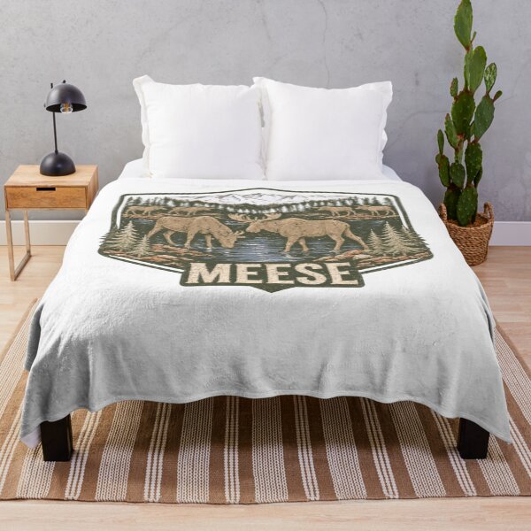 Item preview, Meese Moose Humor Humorous Camping Wildlife Outdoor Nature designed and sold by KristenSabol.