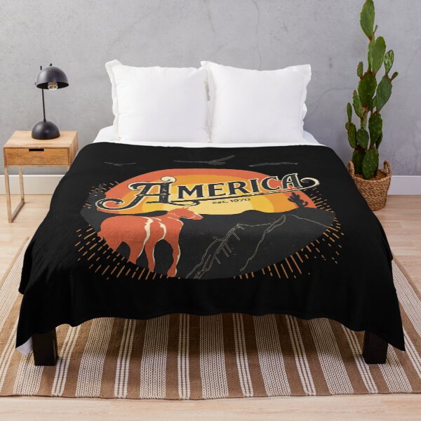 Item preview, Retro America est 1970 Horse Sunset Desert designed and sold by Jeffreniel.