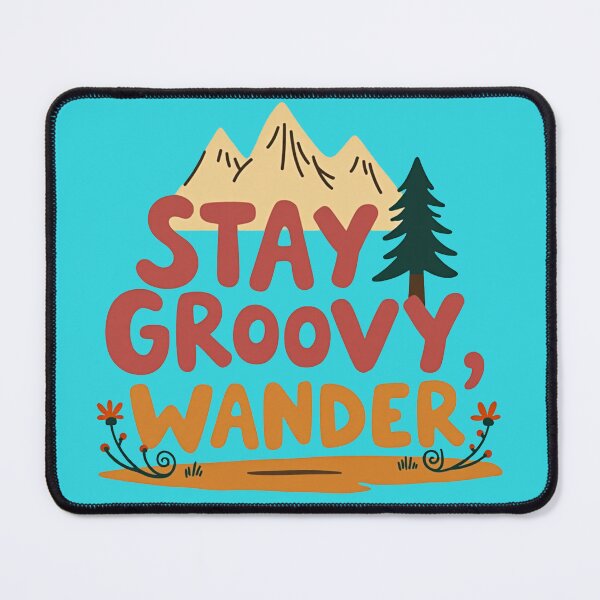 Item preview, Retro Stay Groovy Wander - Vintage Nature Adventure designed and sold by Chroma Dreams .