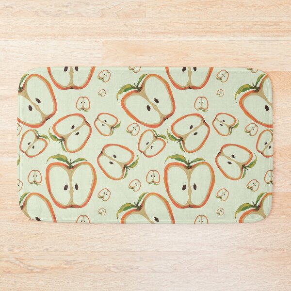 Item preview, YveY 'Little Picnic Tossed Apples on Pale Lime' designed and sold by YveY.