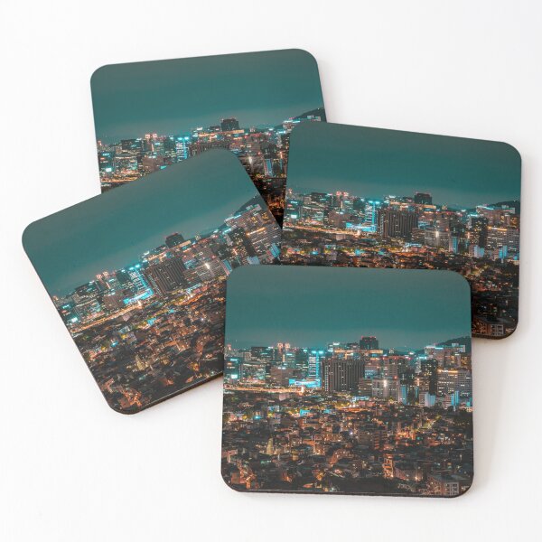 Item preview, Dense City Nightscape and Glowing Urban Horizon designed and sold by Nightwindow.