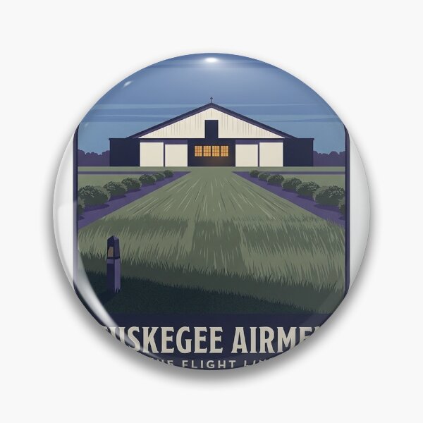 Item preview, Tuskegee Airmen Moton Field Runway Blue Hour Sticker designed and sold by DetourDgn.