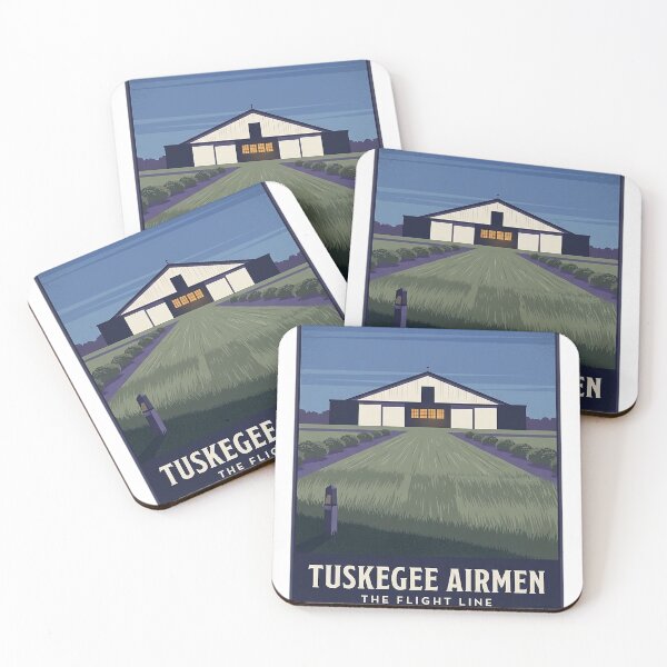 Item preview, Tuskegee Airmen Moton Field Runway Blue Hour Sticker designed and sold by DetourDgn.