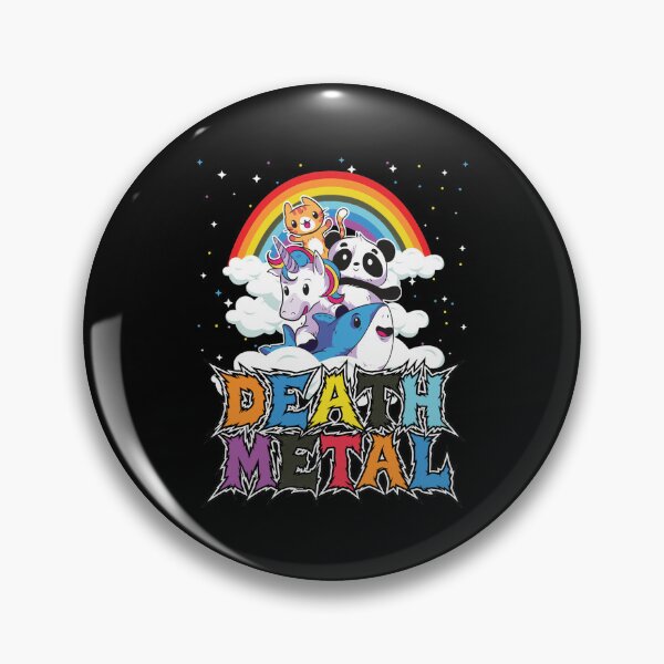 Item preview, Cute Animals Rainbow Death Metal Design designed and sold by TRINITYRABNIS.