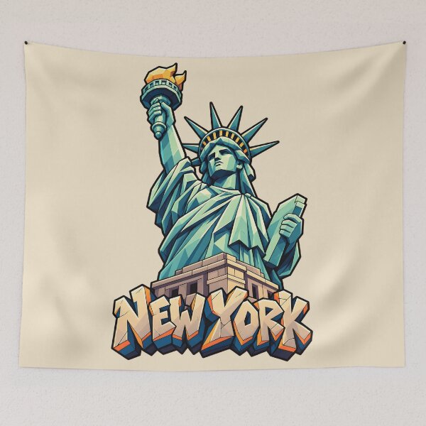 Item preview, Statue of Liberty New York – Bold American Landmark Travel Art designed and sold by Leeded.