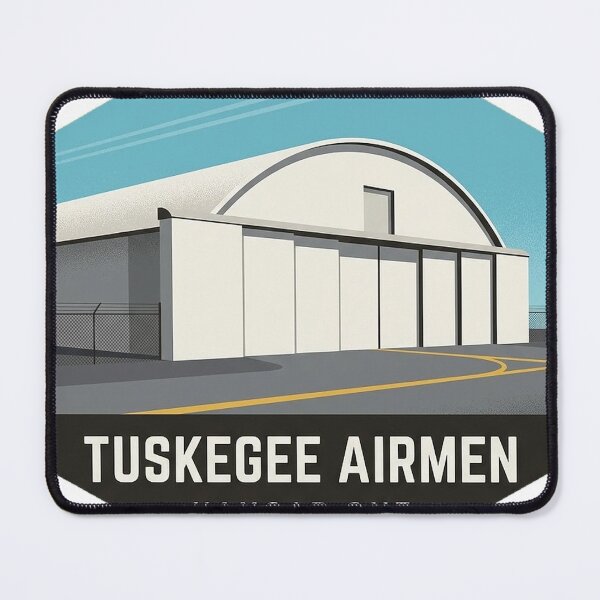 Item preview, Tuskegee Airmen Hangar One Modern Geometric Badge Sticker designed and sold by DetourDgn.