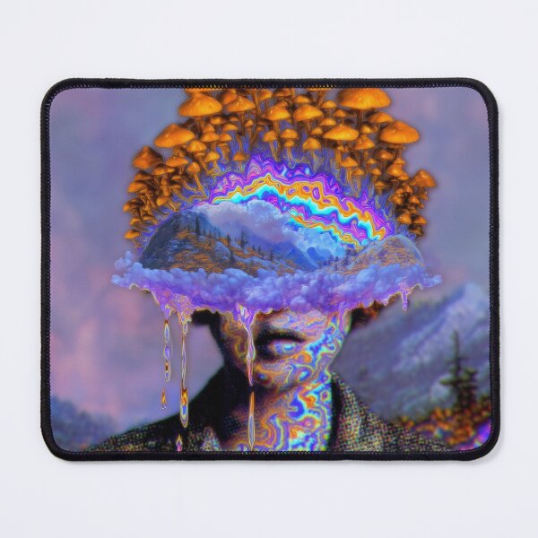 Item preview, Deep Dive Into Mushroom Psychedelic Portrait designed and sold by MongLongStudio.