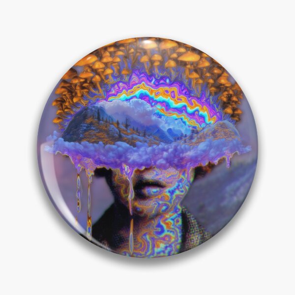 Item preview, Deep Dive Into Mushroom Psychedelic Portrait designed and sold by MongLongStudio.