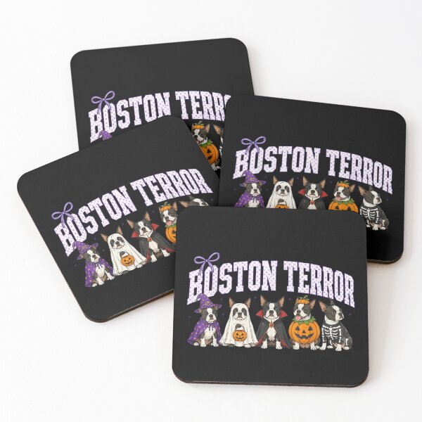 Item preview, Boston Terror Funny Ghost Pumpkin Halloween Dog designed and sold by AnsadoWinu.