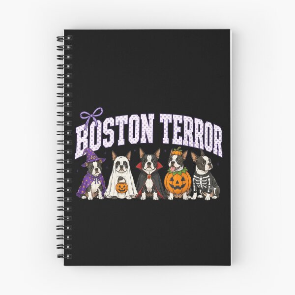 Item preview, Boston Terror Funny Ghost Pumpkin Halloween Dog designed and sold by AnsadoWinu.