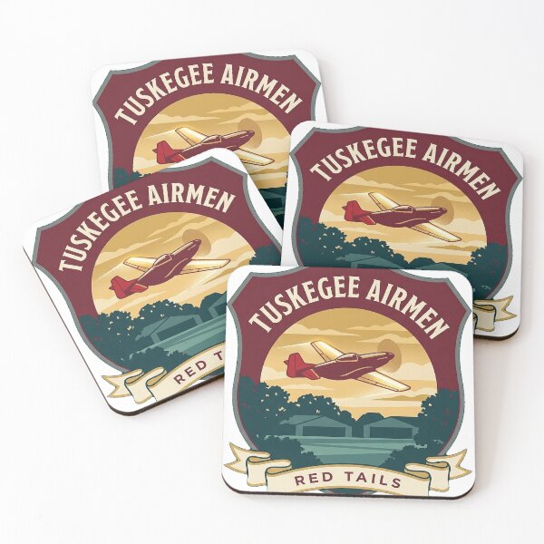 Item preview, Tuskegee Airmen Red Tails Heraldic Crest Sticker Alabama designed and sold by DetourDgn.