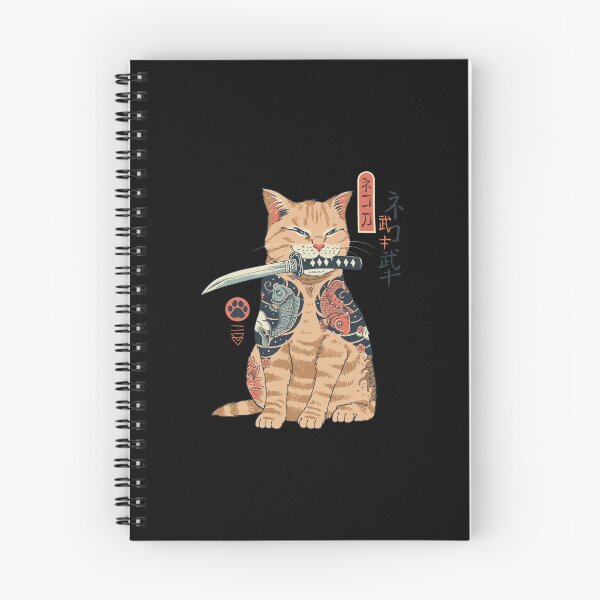 Item preview, Katana Cat Warrior w/ Irezumi Tattoos designed and sold by ALASHAMORGADO.