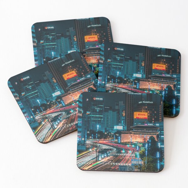 Item preview, Historic Gate and Traffic Light Trails in Seoul designed and sold by Nightwindow.