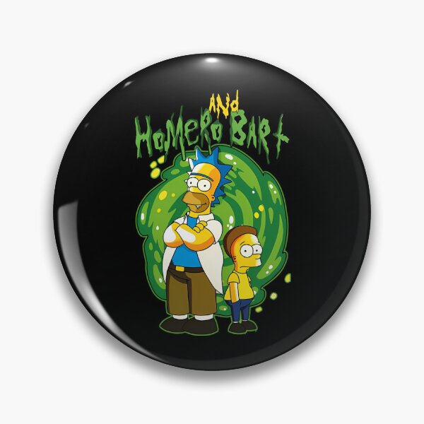 Item preview, Homero And Bart Rick And Morty designed and sold by JennyJem.