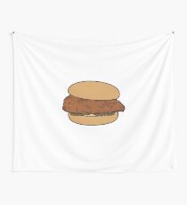 chick fil a burger Wall Tapestry
