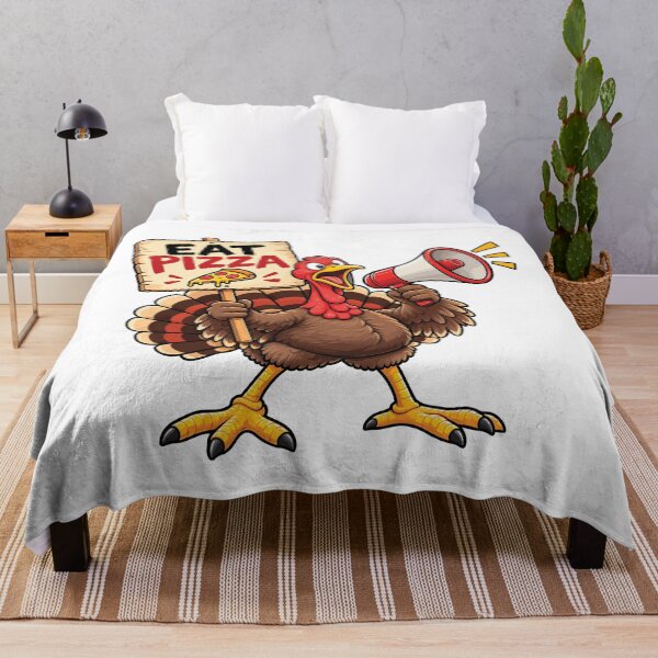 Item preview, Funny Thanksgiving Turkey Eat Pizza designed and sold by PRINTIONAL.