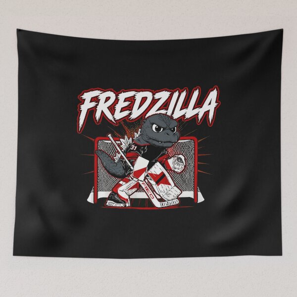 Item preview, Fredzilla Hockey Goalie Monster Retro  designed and sold by Jeffreniel.