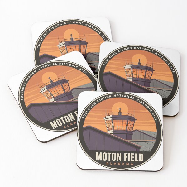 Item preview, Tuskegee Airmen Control Tower Sunset Circle Badge Sticker designed and sold by DetourDgn.