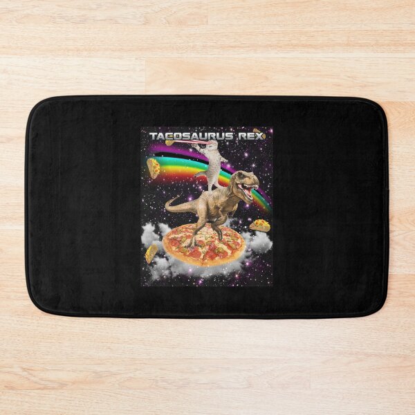 Item preview, Laser Cat Rides T-Rex On Pizza In Space designed and sold by ALASHAMORGADO.