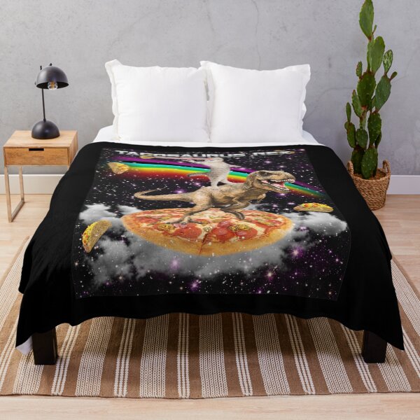 Item preview, Laser Cat Rides T-Rex On Pizza In Space designed and sold by ALASHAMORGADO.