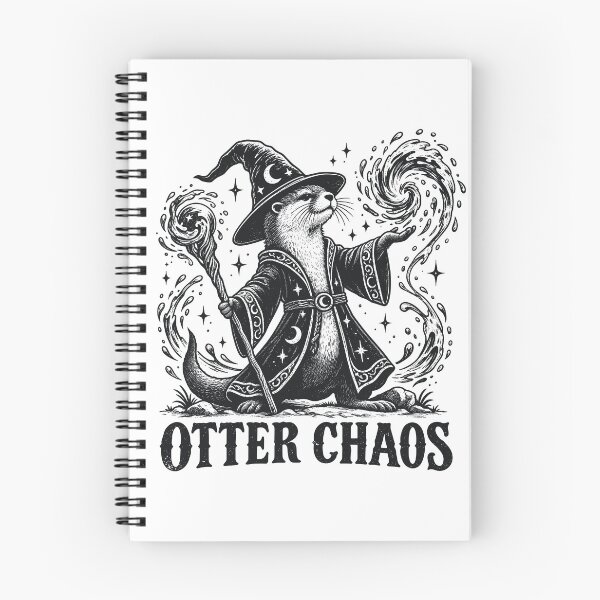 Artikelvorschau, Otter Chaos Funny River Otter Wizard, Otter Wortspiel Humor entworfen und verkauft von gordonbwyashop.