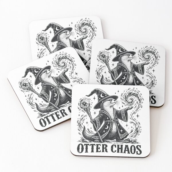 Item preview, Otter Chaos Funny River Otter Wizard, Otter Pun Humor designed and sold by gordonbwyashop.
