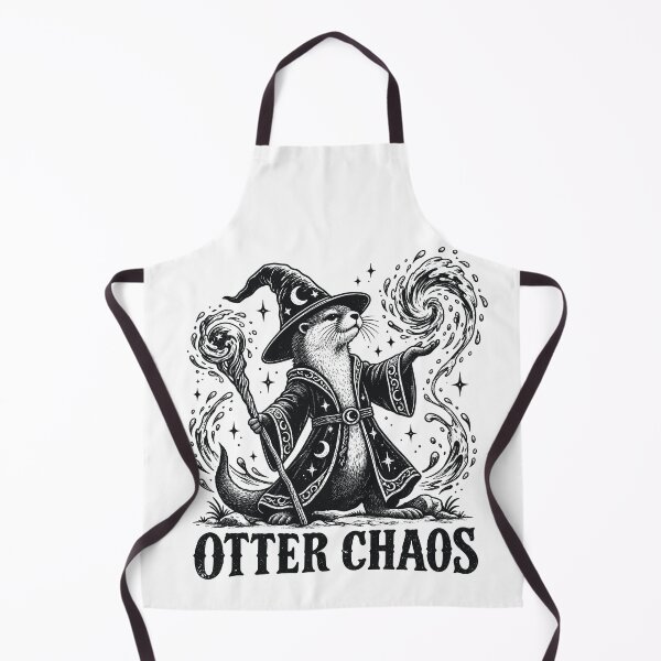Item preview, Otter Chaos Funny River Otter Wizard, Otter Pun Humor designed and sold by gordonbwyashop.
