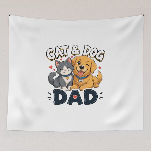 Item preview, Cat & Dog Dad Cute Animal Lover Present designed and sold by SoyLamderma.
