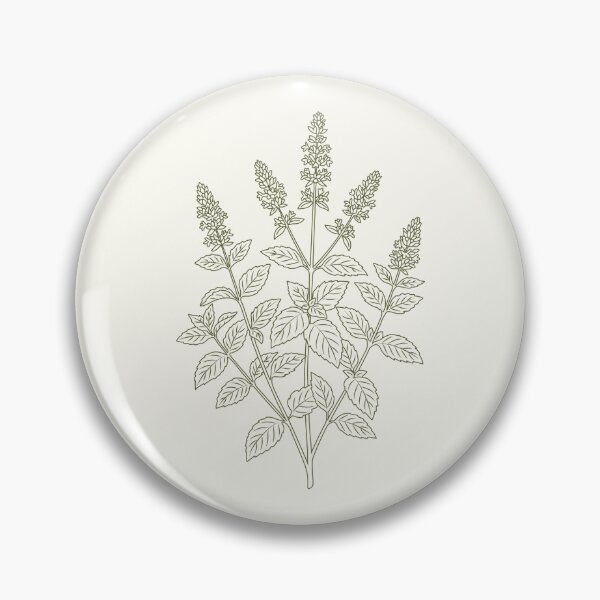 Item preview, Vintage mint botanical print – Spearmint kitchen wall art designed and sold by CroesCreations.